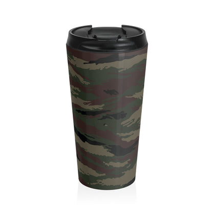 Kamysh Woodland Camo Stainless Steel Travel Mug.