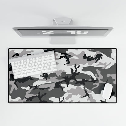 M81 Urban Camo Desk Mat Rectangular Mouse Pad Gray Camouflage