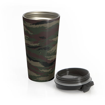 Kamysh Woodland Camo Stainless Steel Travel Mug.