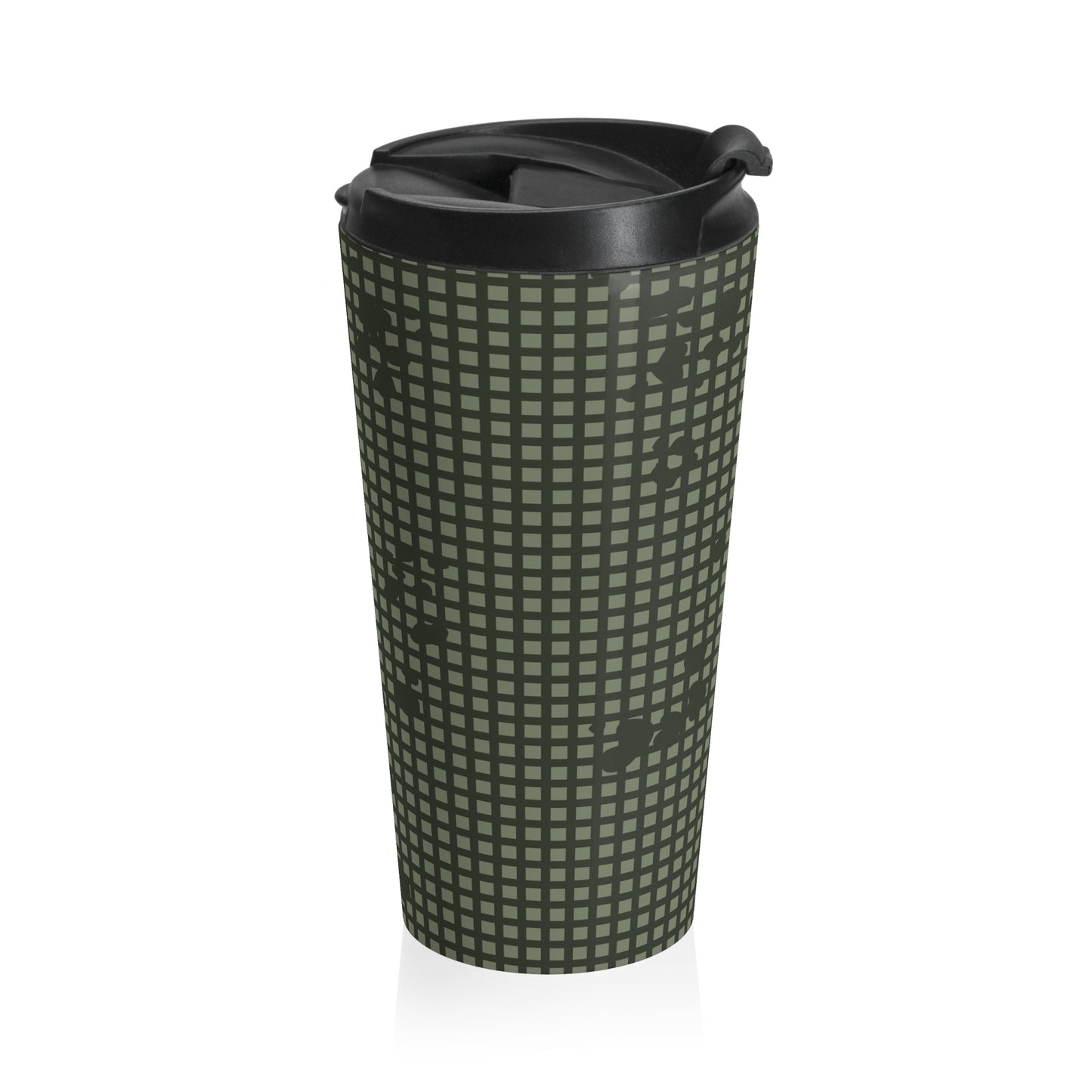 Desert Night Camo Stainless Steel 15oz Travel Mug.