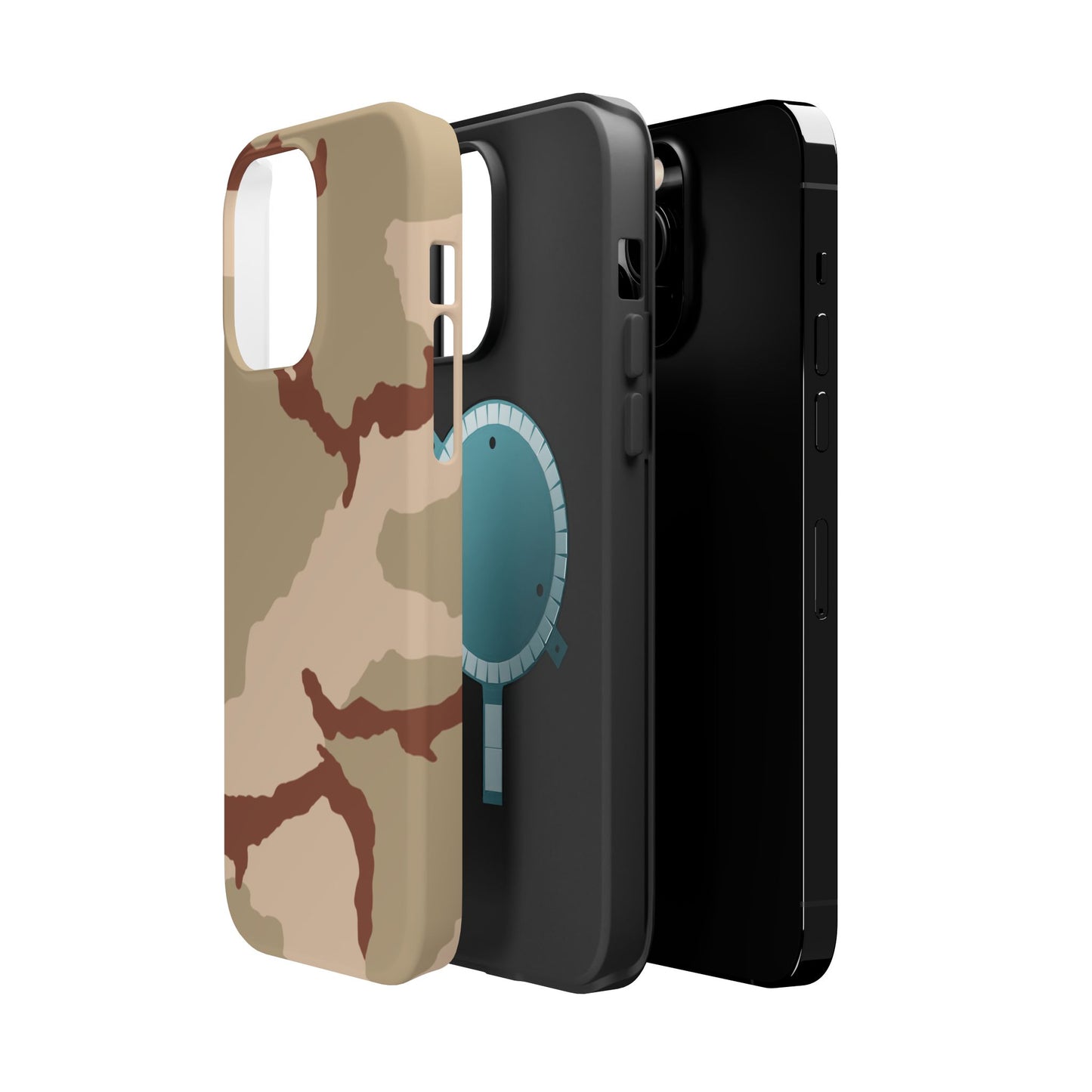 Three-Color Desert Camo Magsafe iPhone 14 Pro Max Field Case _ Concealing Coloration