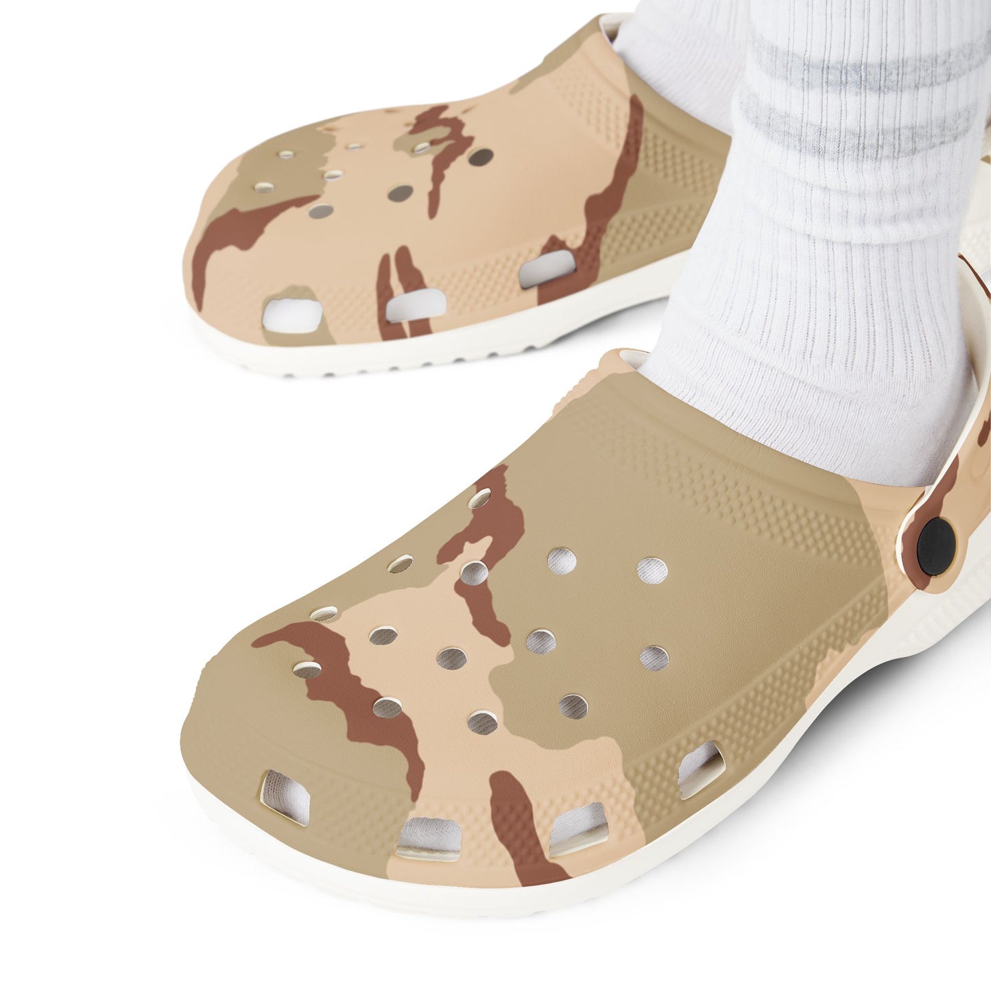 Three-Color Desert Camo EVA Clogs