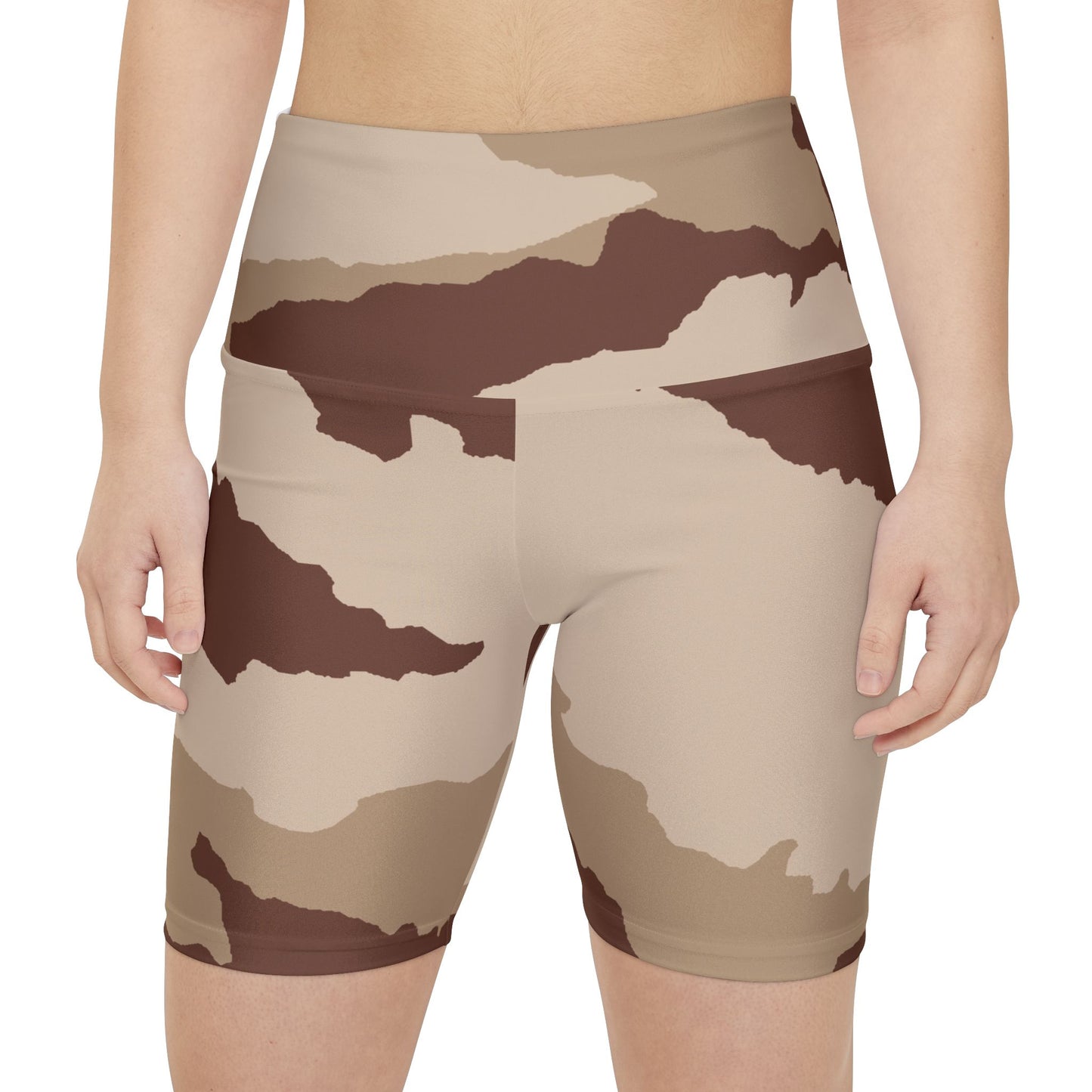 Daguet Desert Camo High-Rise Bike Shorts