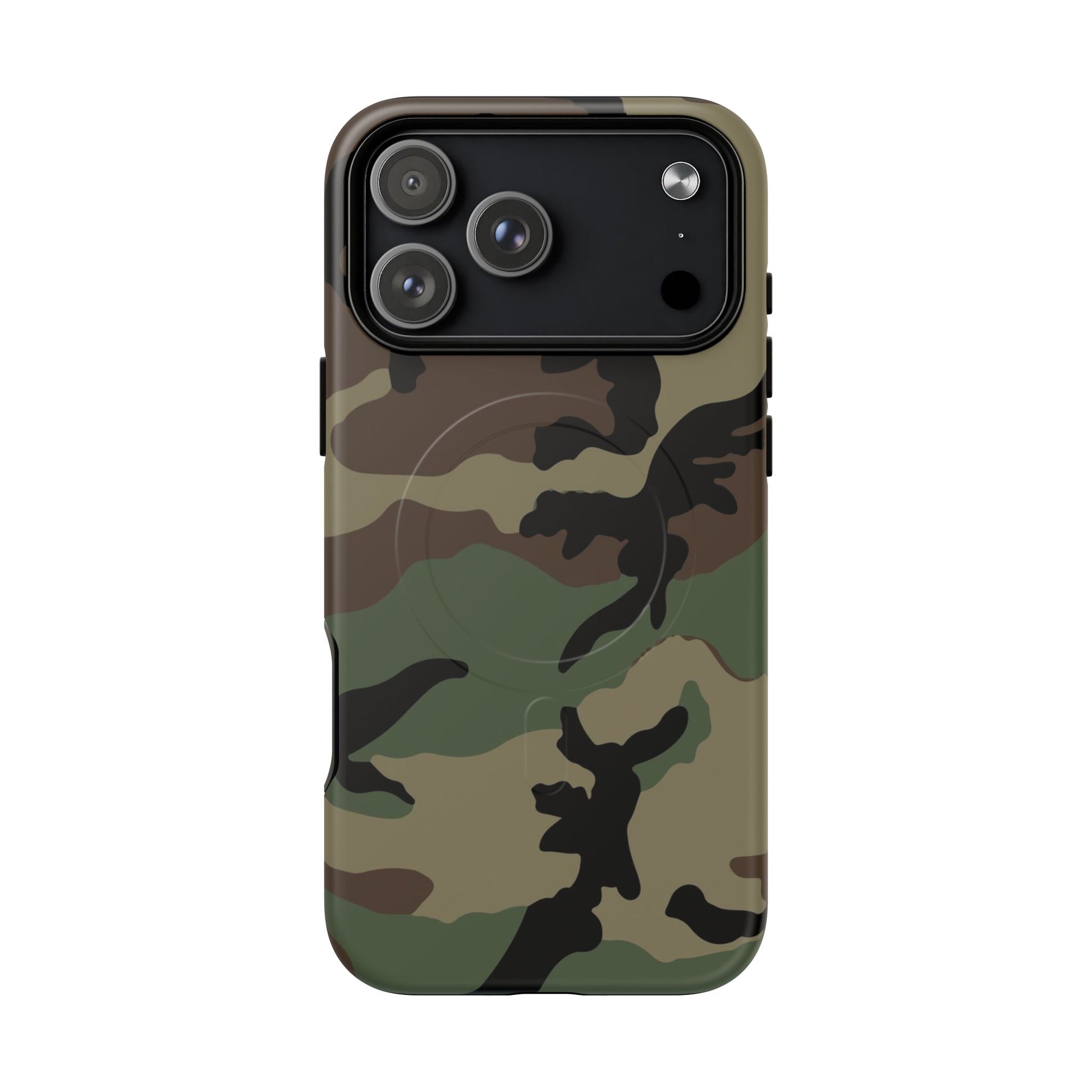 M81 Woodland Camo MagSafe iPhone 17 Pro Max Field Case _ Concealing Coloration