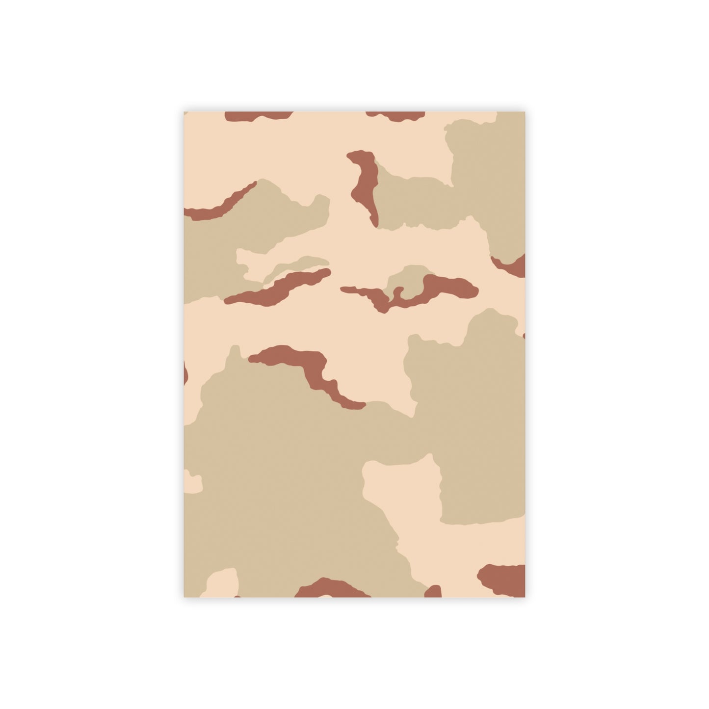 Three-Color Desert Camo Post-it Notepad _ Concealing Coloration