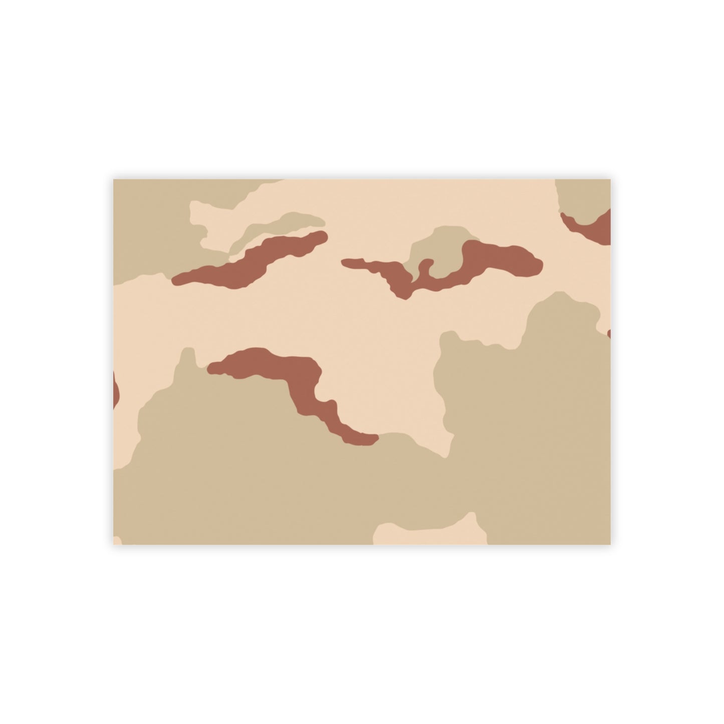Three-Color Desert Camo Post-it Notepad _ Concealing Coloration