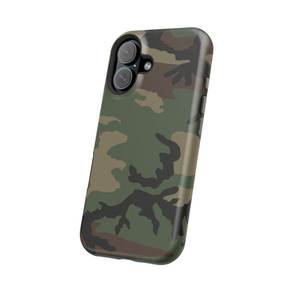 M81 Woodland Camo Magsafe iPhone 16 Field Case _ Concealing Coloration