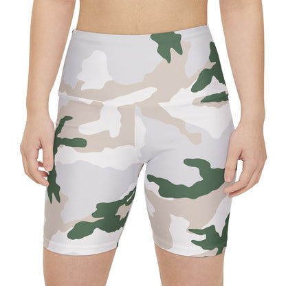 Tundra Alpine Camo High-Rise Bike Shorts