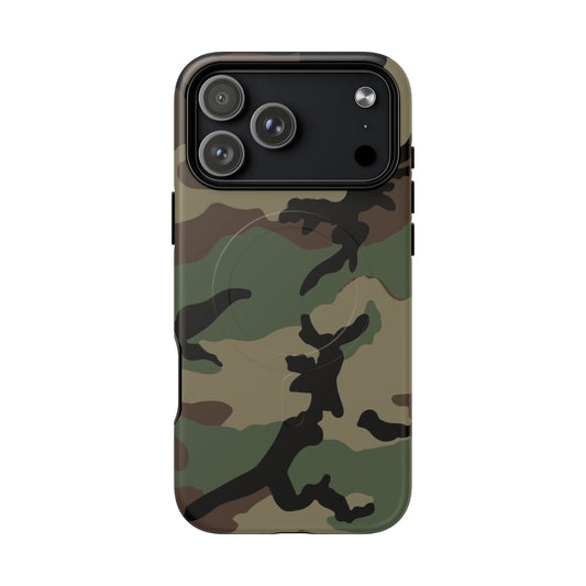 M81 Woodland Camo MagSafe iPhone 17 Pro Max Field Case