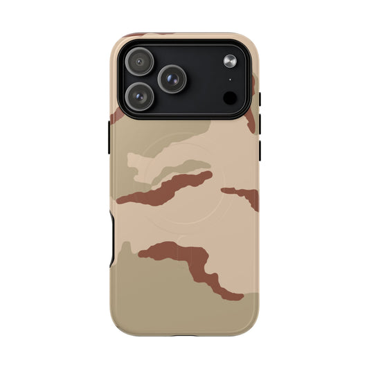 Three-Color Desert Camo MagSafe iPhone 17 Pro Max Field Case front view