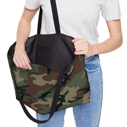 M81 Woodland Camo Horizontal Tote Bag