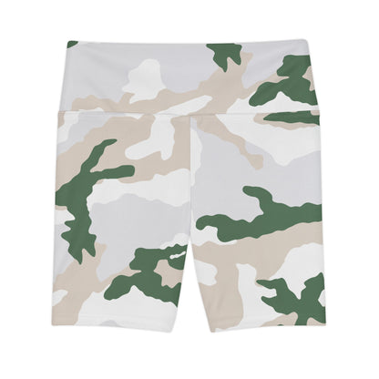 Tundra Alpine Camo High-Rise Bike Shorts