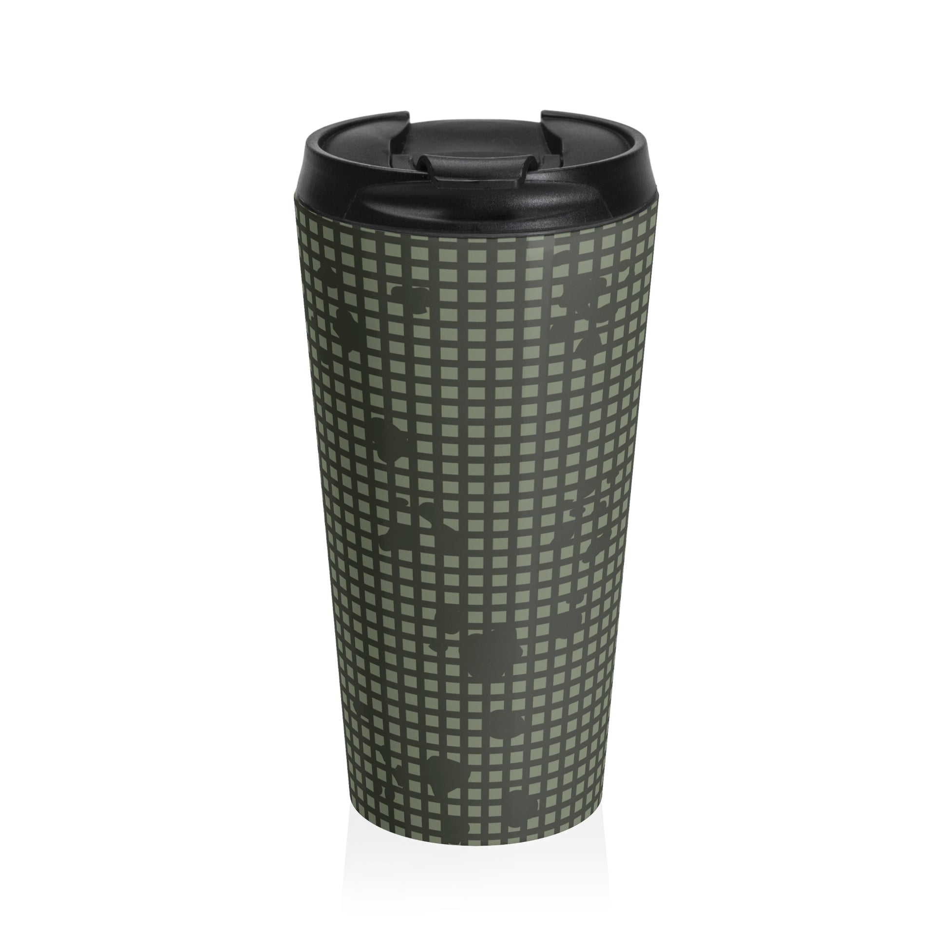 Desert Night Camo Stainless Steel 15oz Travel Mug.