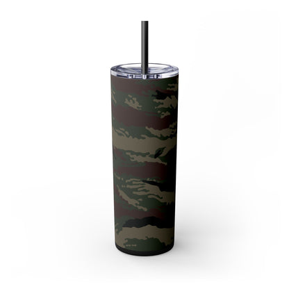 Kamysh Woodland Camo Skinny 20oz Tumbler with Straw