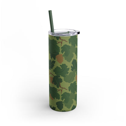 Mitchell Camo Skinny 20oz Tumbler with Straw.