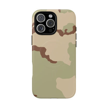 Three-Color Desert Camo MagSafe iPhone 16 Pro Max Field Case