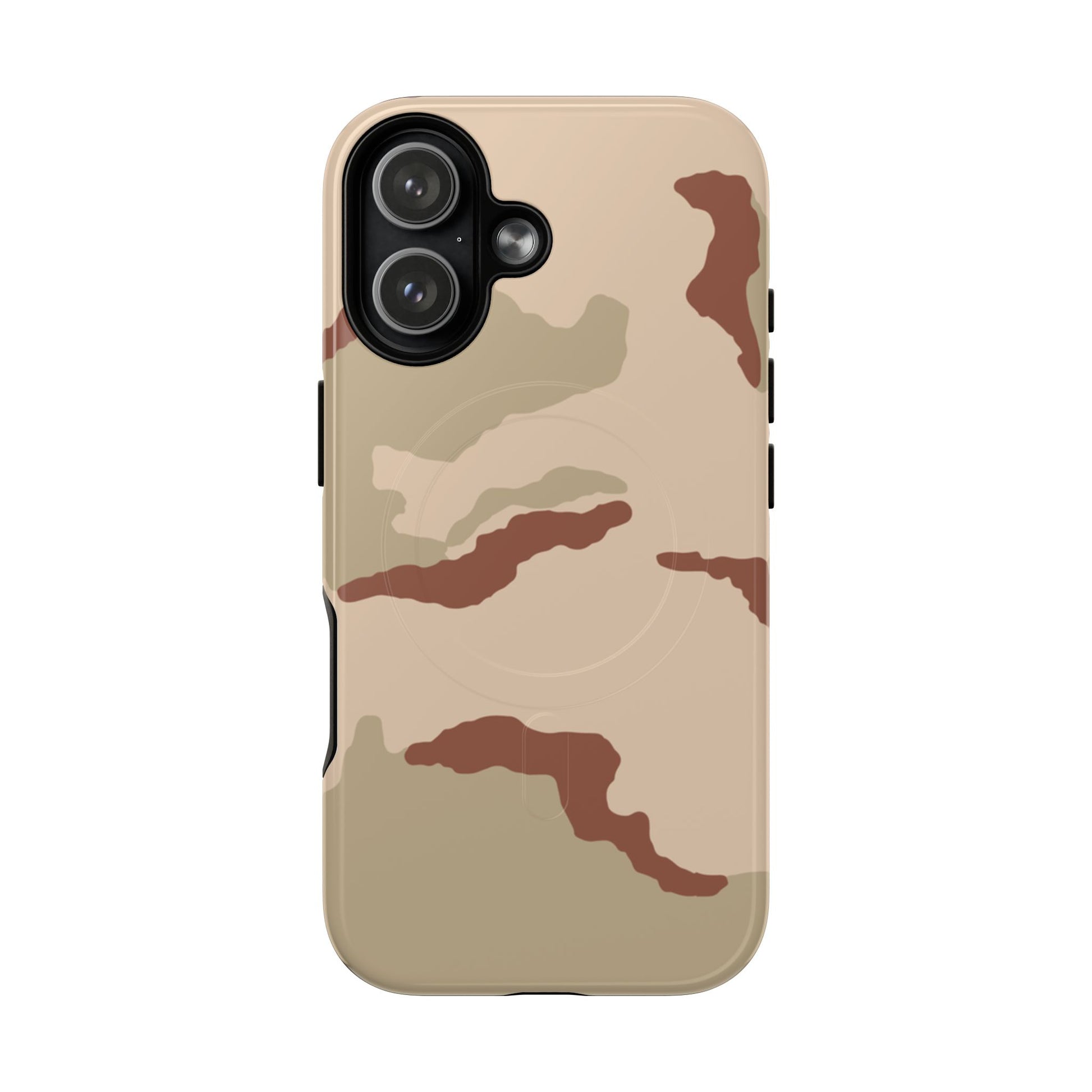 Three-Color Desert Camo MagSafe iPhone 17 Field Case _ Concealing Coloration
