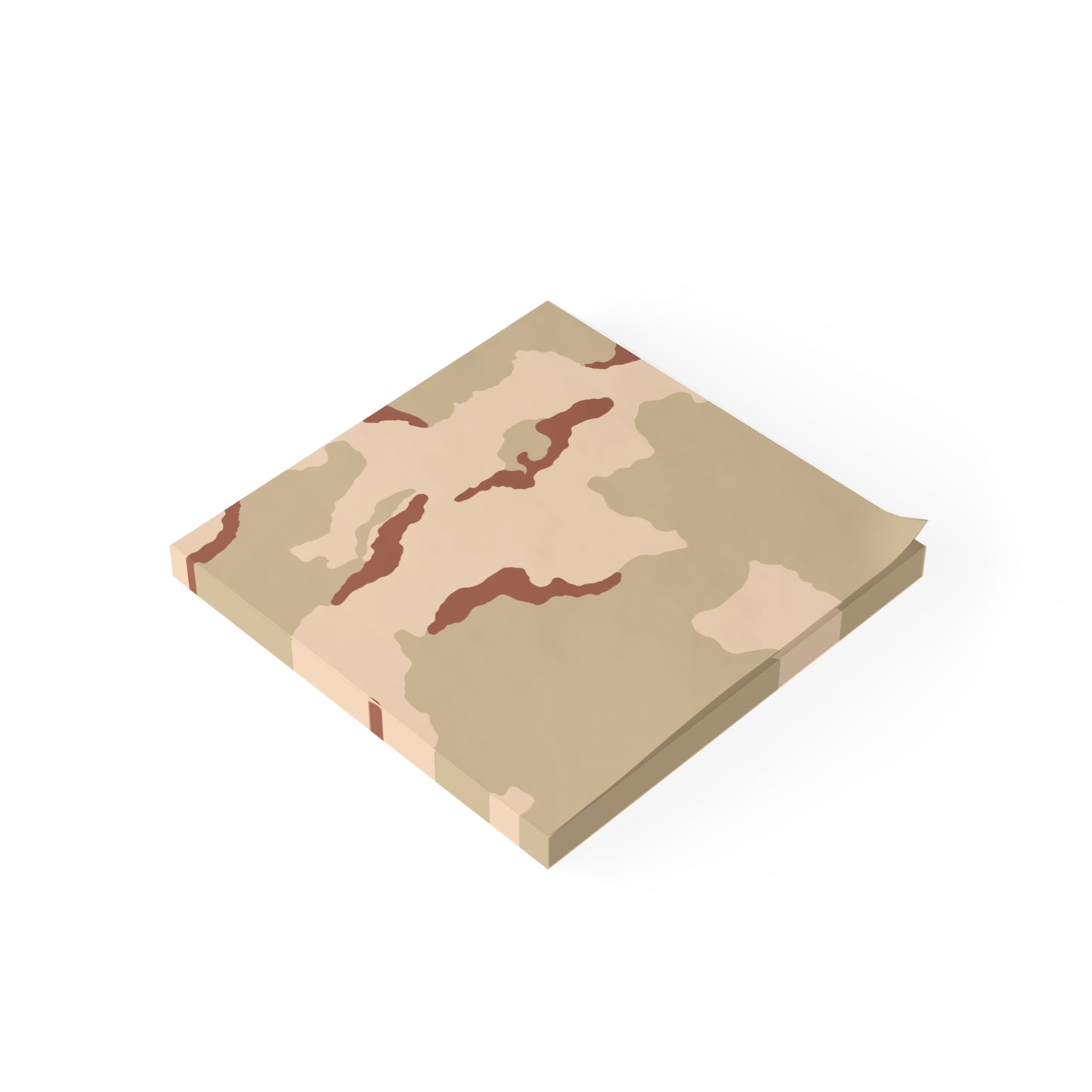 Three-Color Desert Camo Post-it Notepad _ Concealing Coloration