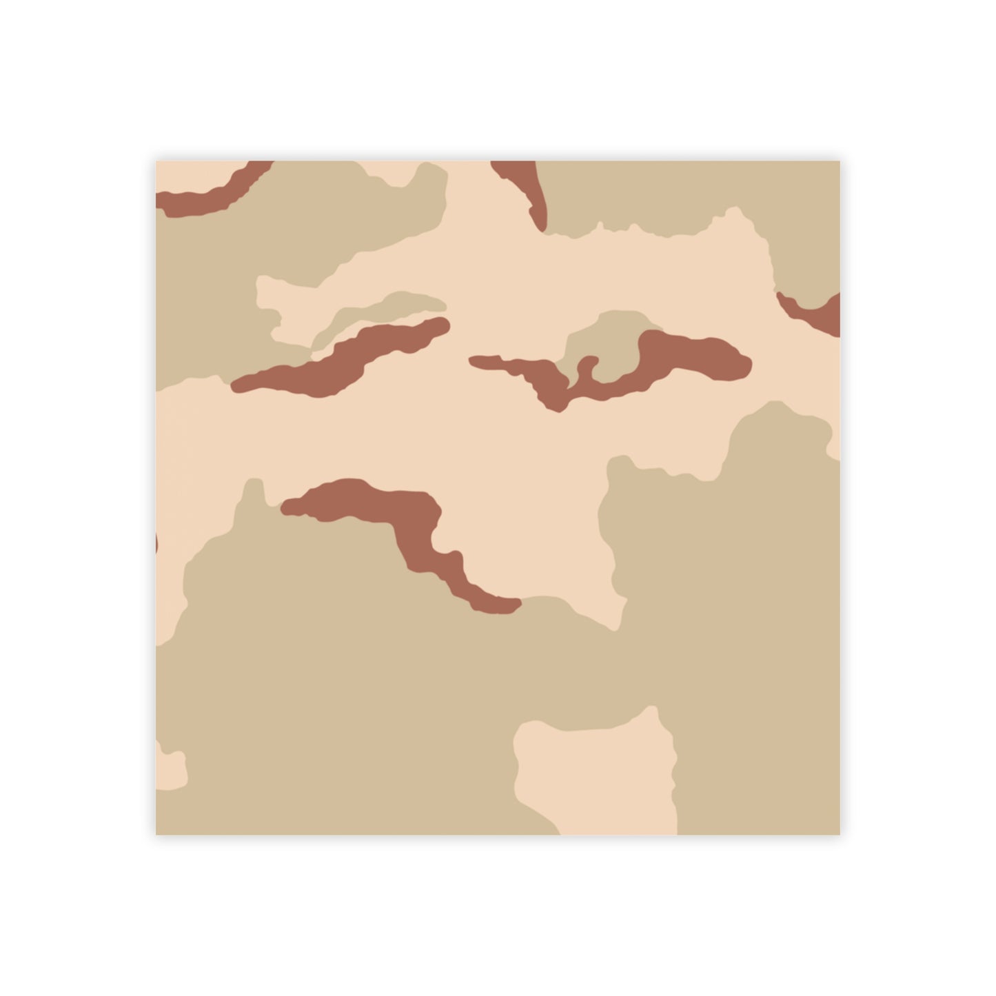 Three-Color Desert Camo Post-it Notepad _ Concealing Coloration