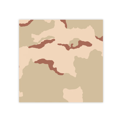 Three-Color Desert Camo Post-it Notepad _ Concealing Coloration