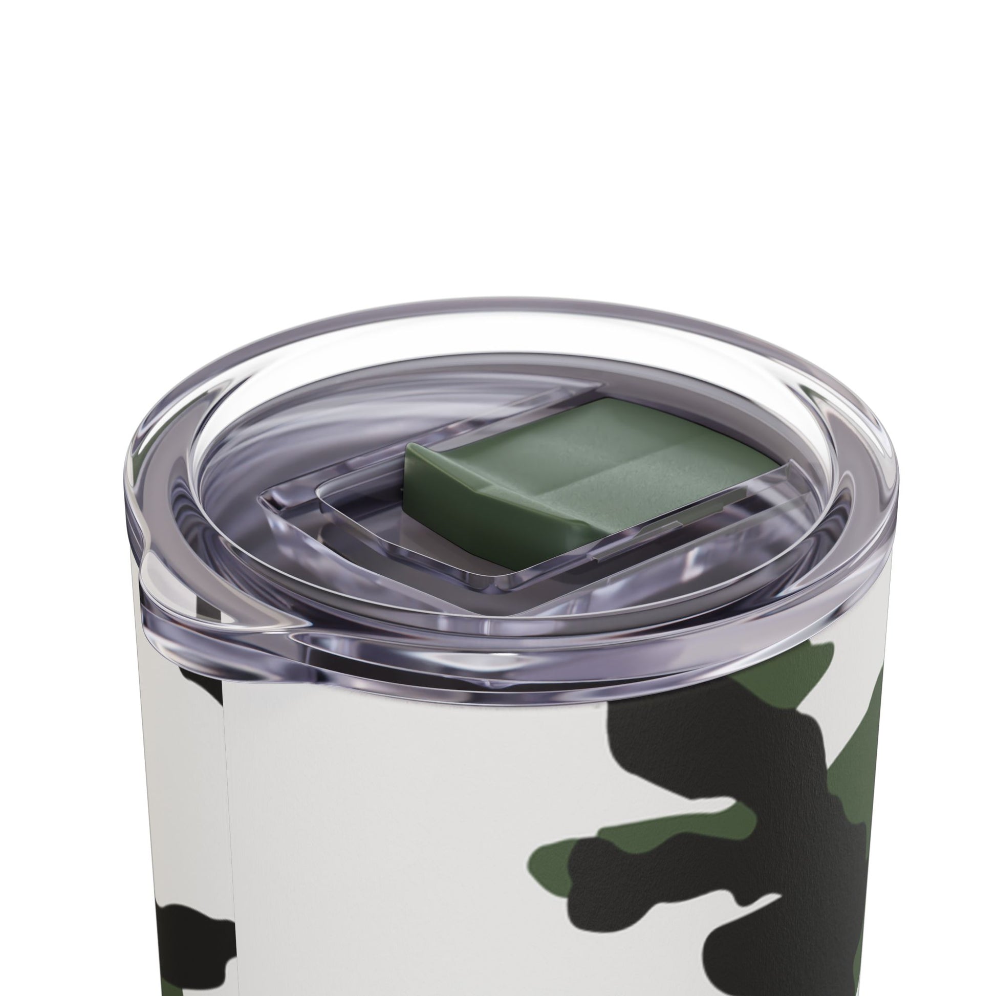 Three-Color Snow Camo 20oz Skinny Tumbler with Straw