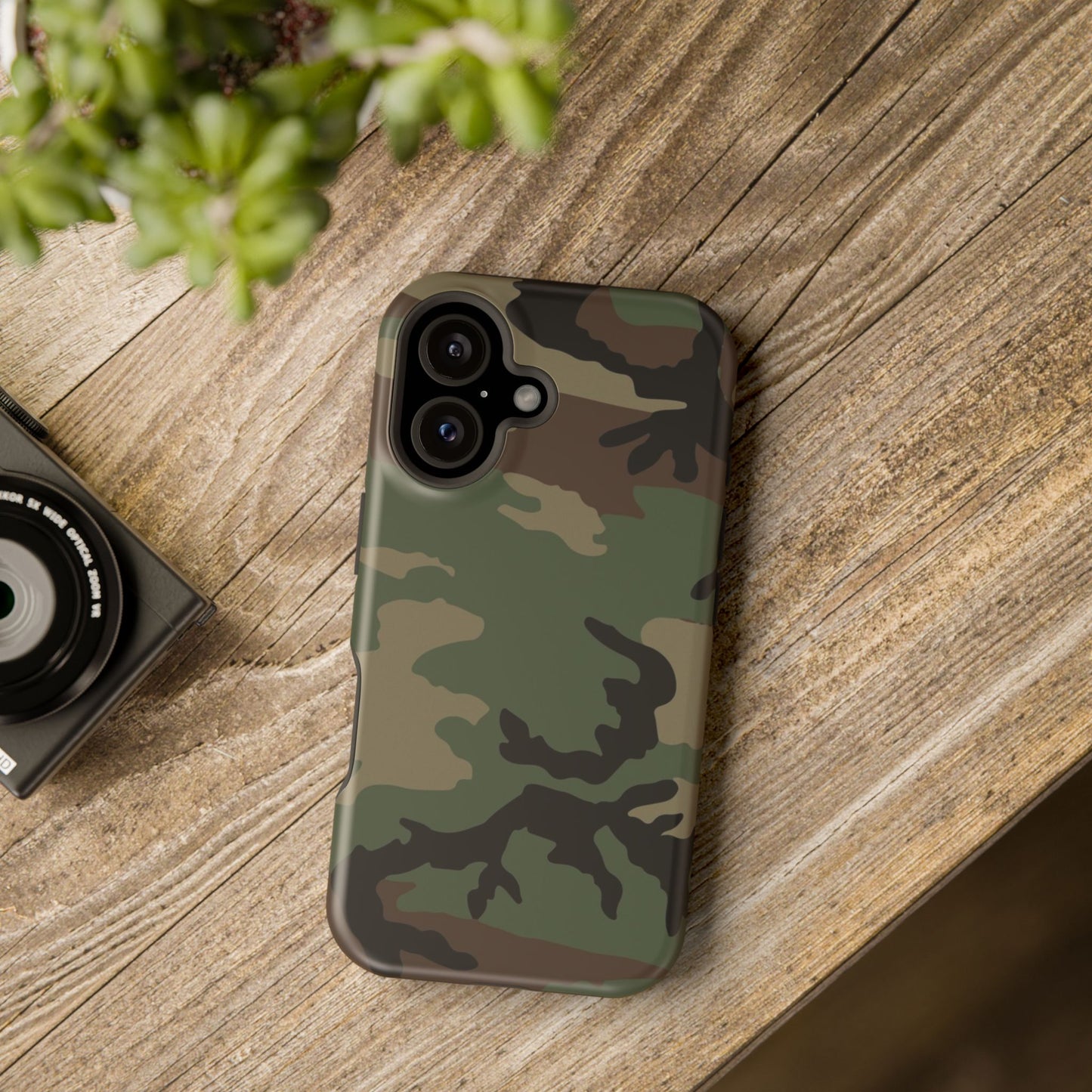M81 Woodland Camo Magsafe iPhone 16 Field Case _ Concealing Coloration