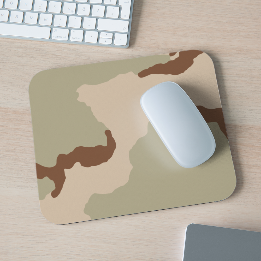 Three-Color Desert Camo Horizontal Mouse Pad