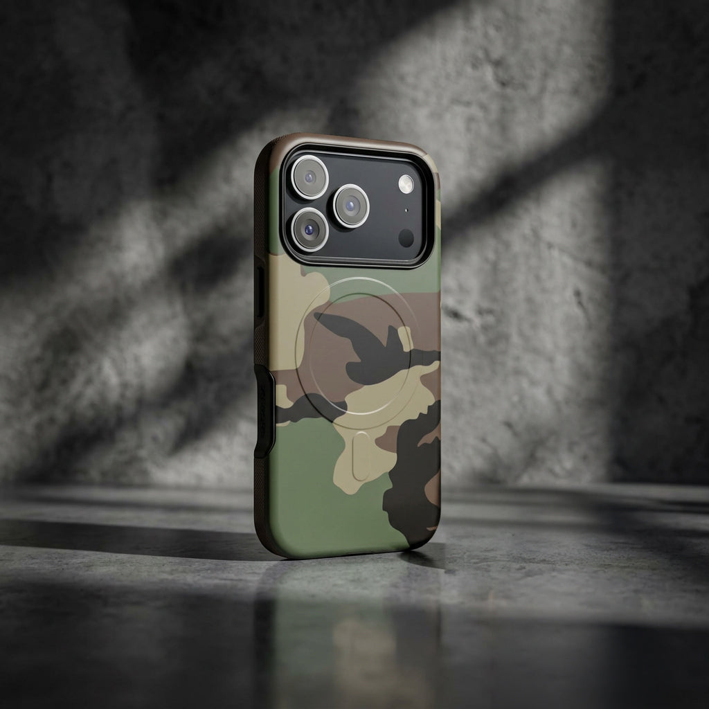 M81 Woodland Camo MagSafe iPhone 17 Pro Field Case