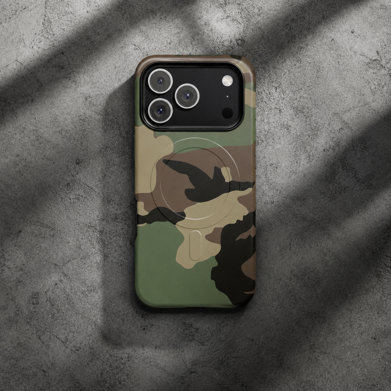 M81 Woodland Camo MagSafe iPhone 17 Pro Field Case