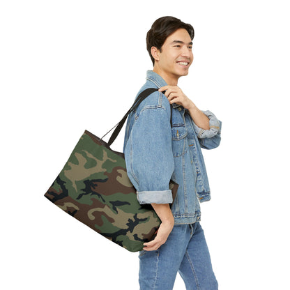 M81 Woodland Camo Horizontal Tote Bag