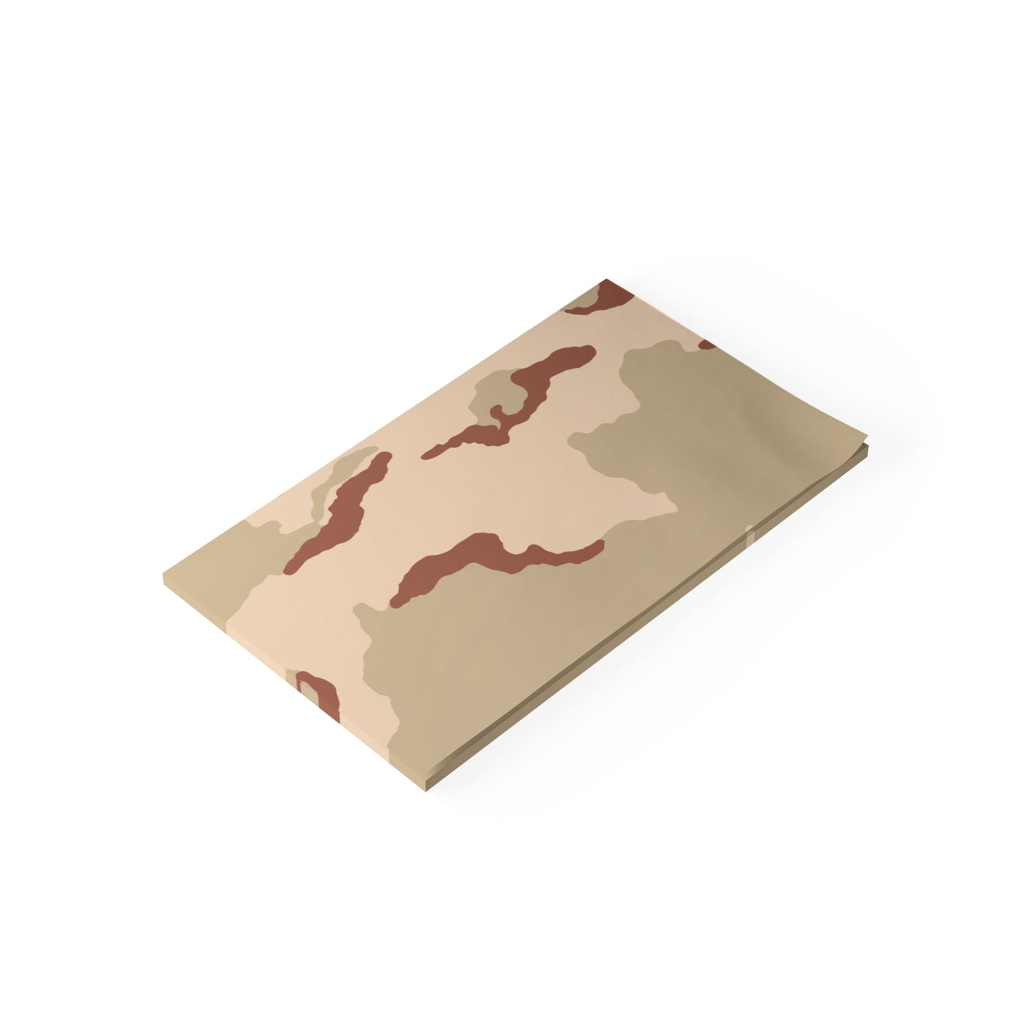 Three-Color Desert Camo Post-it Notepad _ Concealing Coloration