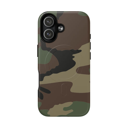 M81 Woodland Camo MagSafe iPhone 17 Field Case