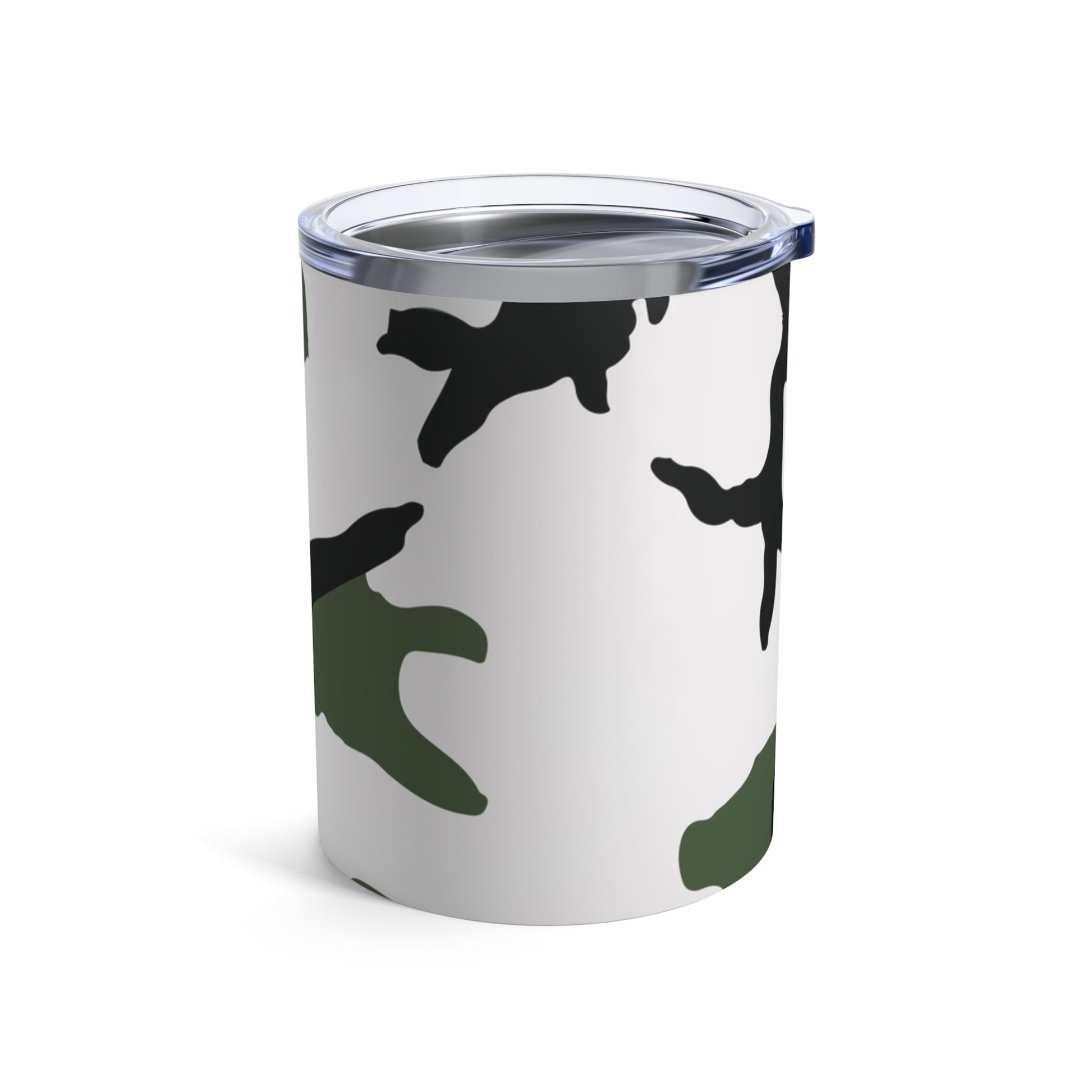 Three-Color Snow Camo 10oz Tumbler.