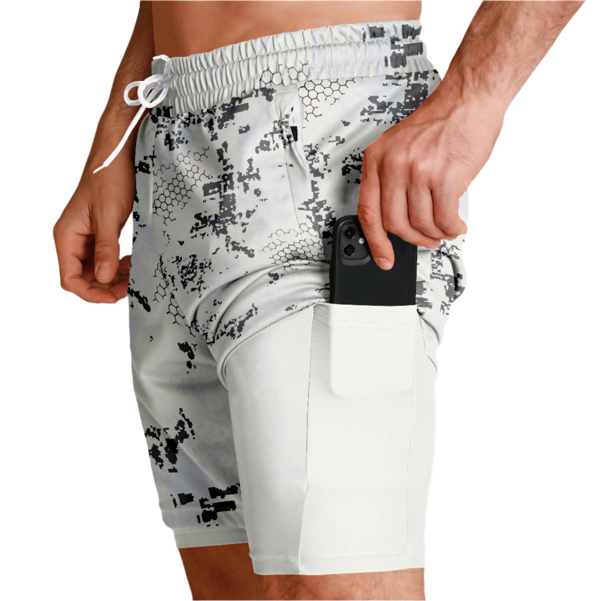 Blindtech Snow Camo Lined Shorts 7"