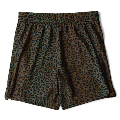 Leopard Spot Camo Lined Shorts 7"