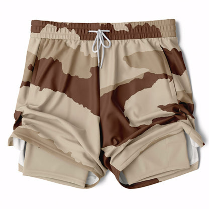 Daguet Desert Camo Lined Shorts 7"