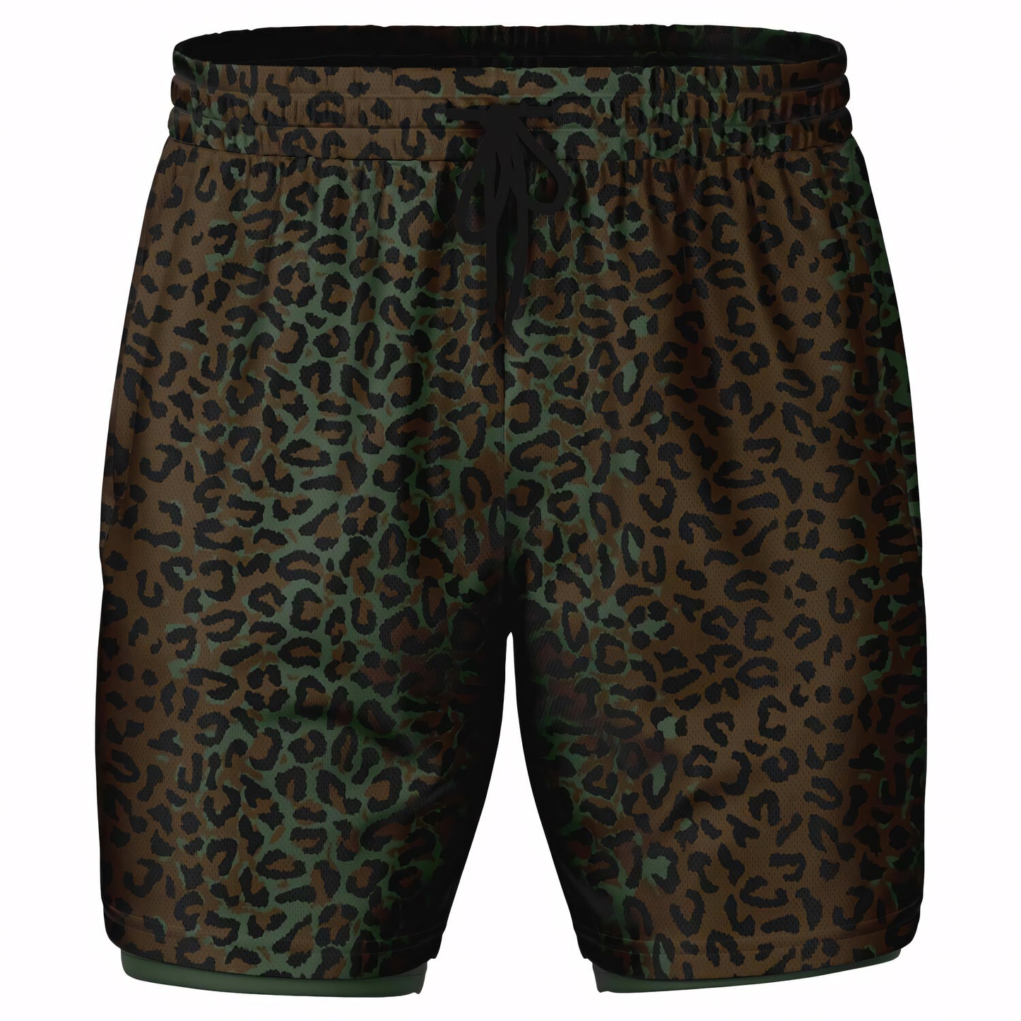 Leopard Spot Camo Lined Shorts 7"