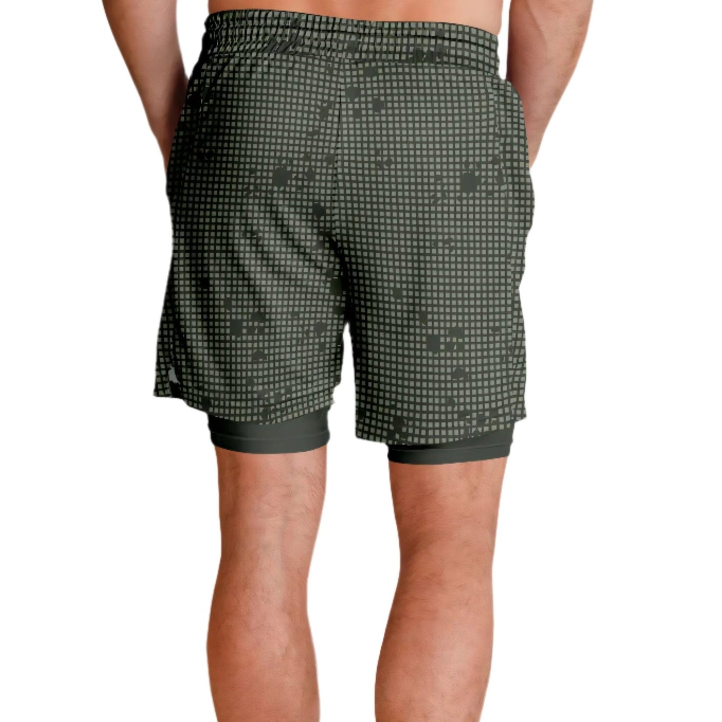 Desert Night Camo Lined Shorts 7"