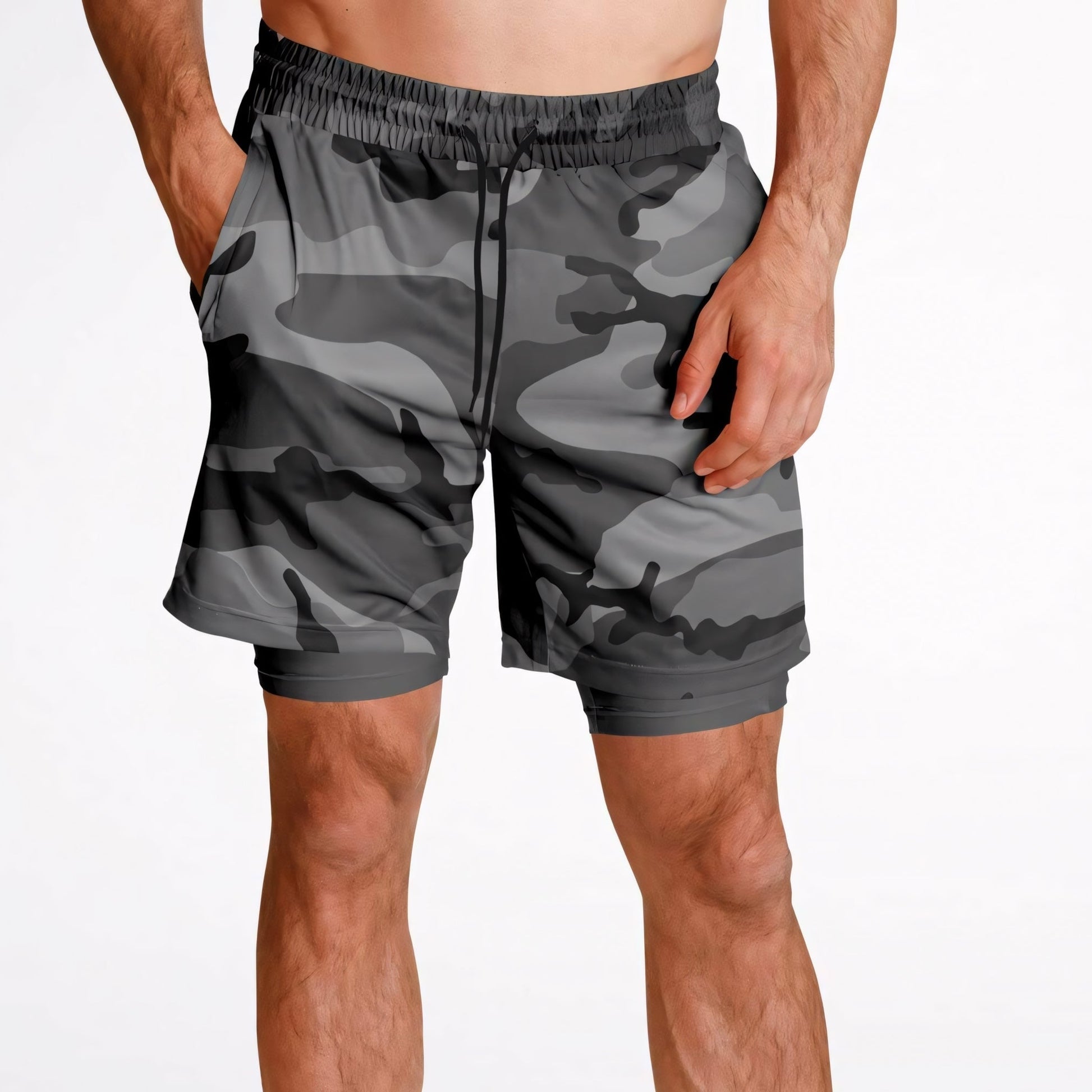 M81 Urban Camo Lined Shorts 7" (Gray-Dominant)