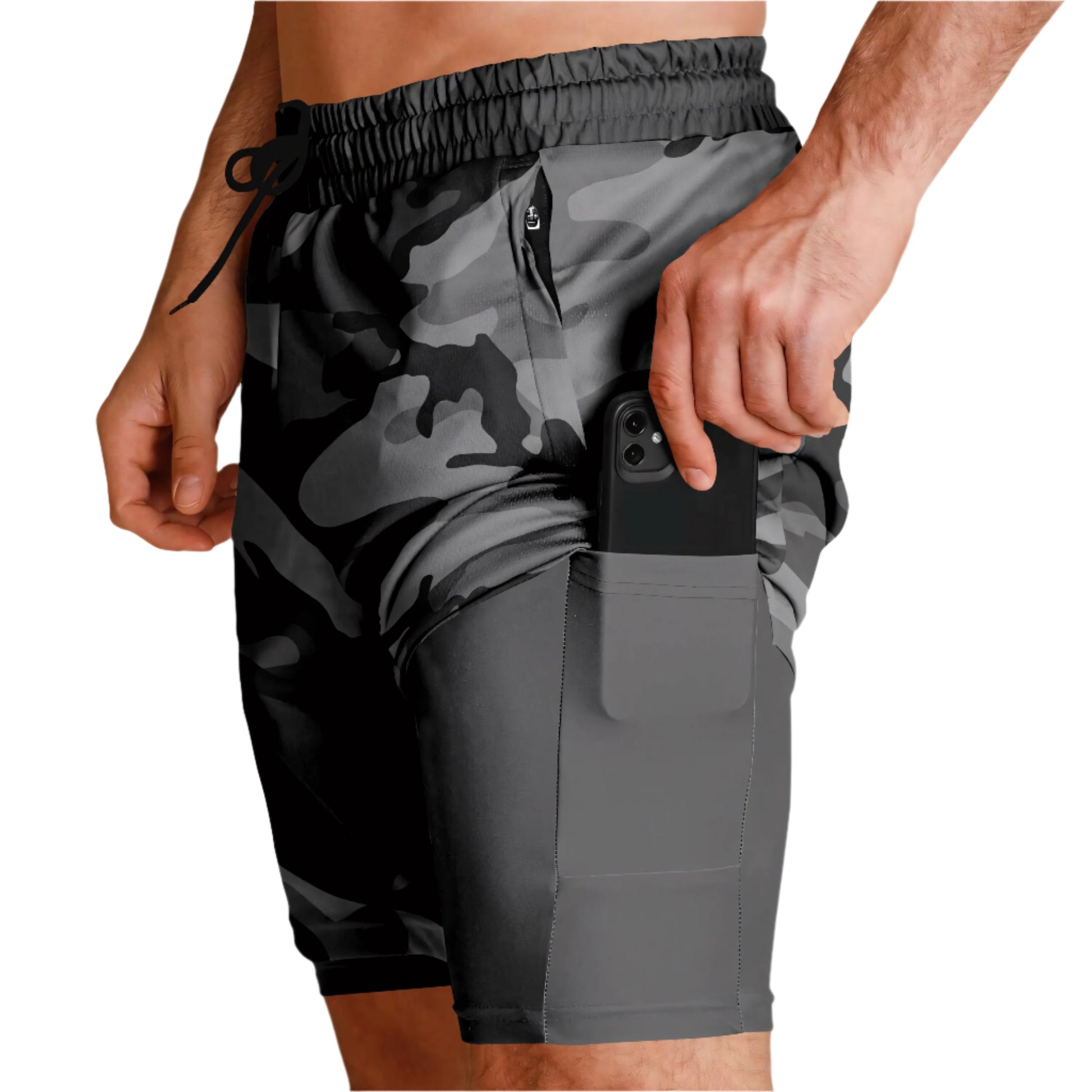 M81 Urban Camo Lined Shorts 7" (Gray-Dominant)