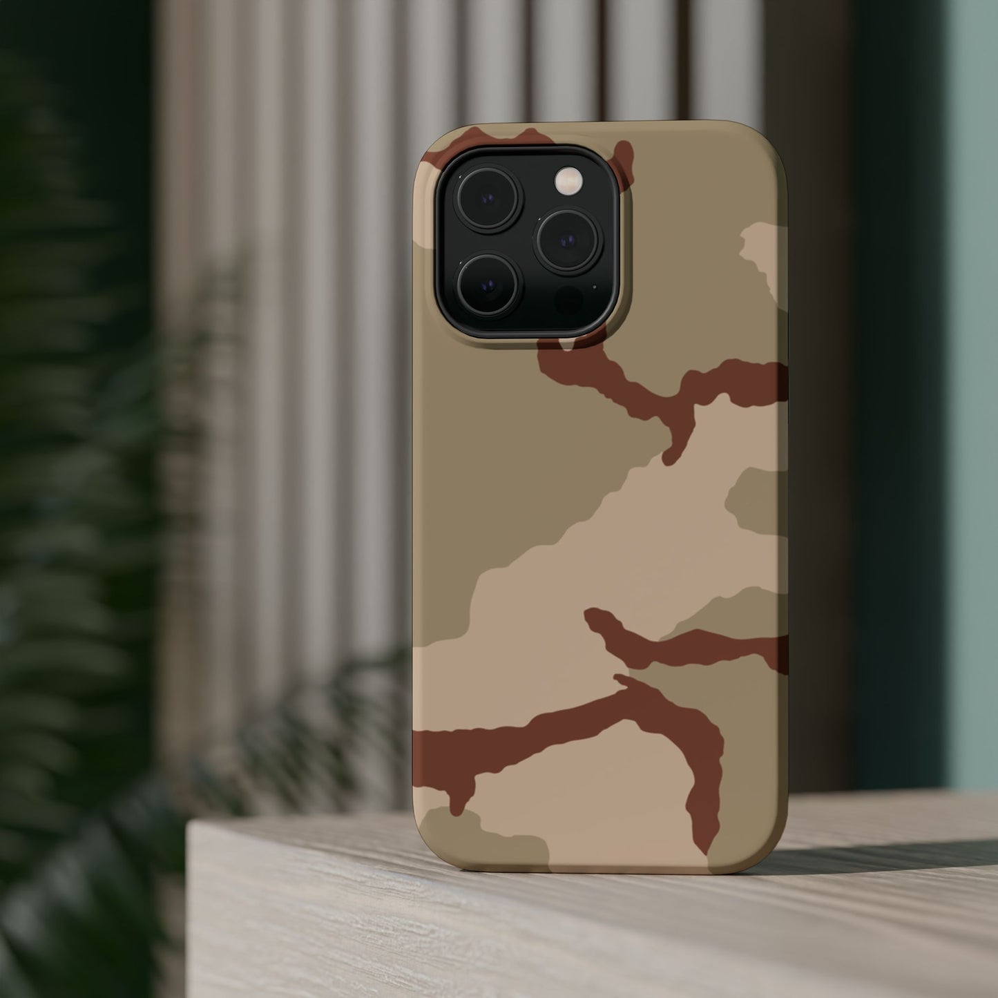 Three-Color Desert Camo Magsafe iPhone 14 Pro Max Field Case _ Concealing Coloration