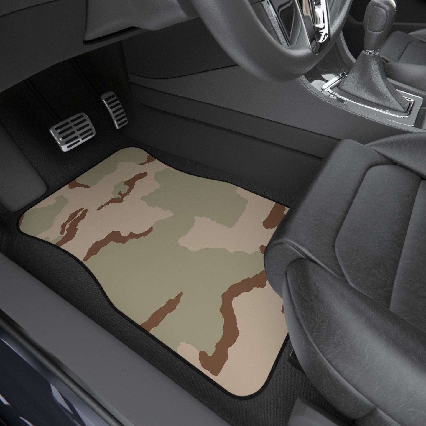 Three-Color Desert Camo All-Weather Car Mats (Set of 4)