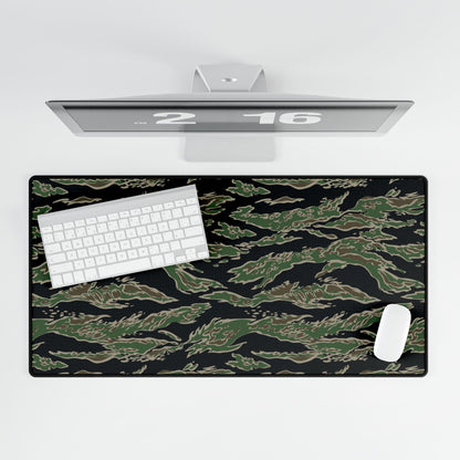 Tiger Stripe Lls Camo Desk Mat Black Mousepad Green Brown Tiger