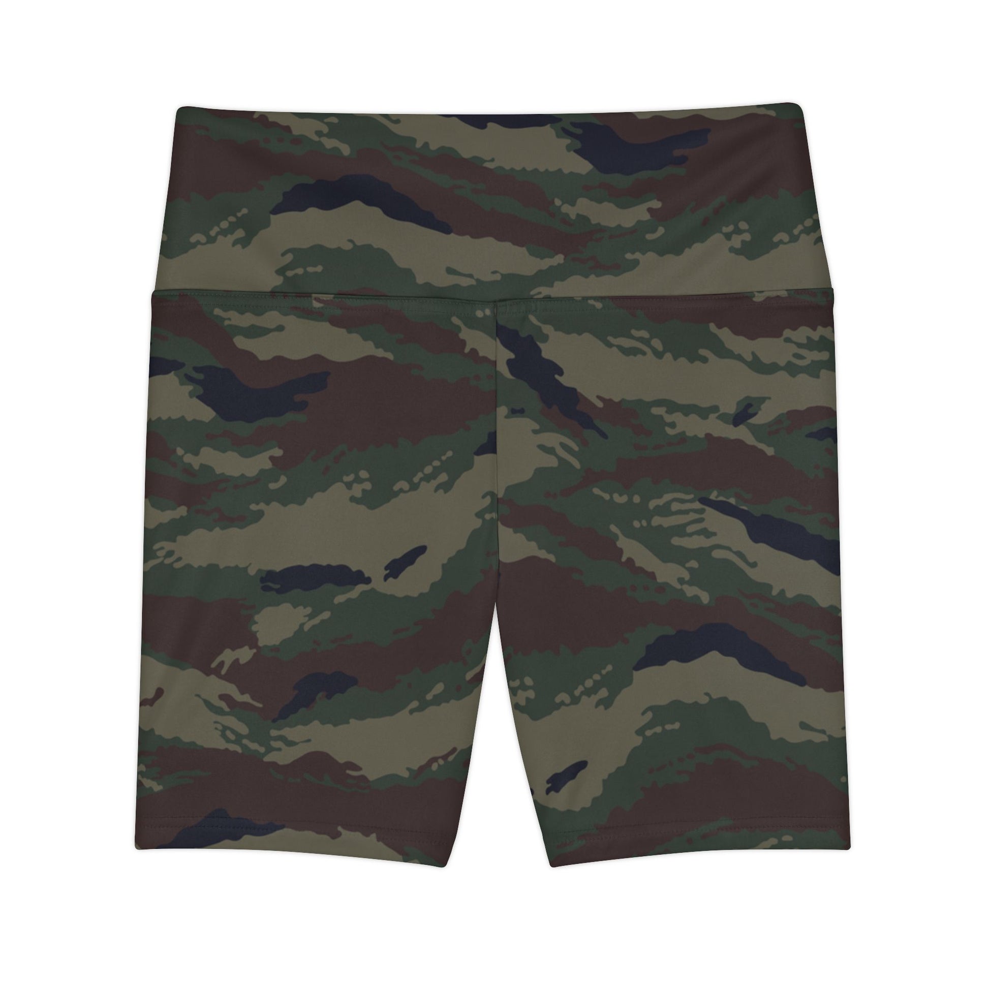 Kamysh Woodland Camo High-Rise Bike Shorts