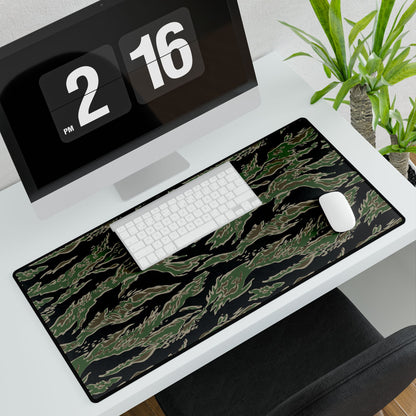 Tiger Stripe Lls Camo Desk Mat Wide Desk Mat Dark Green