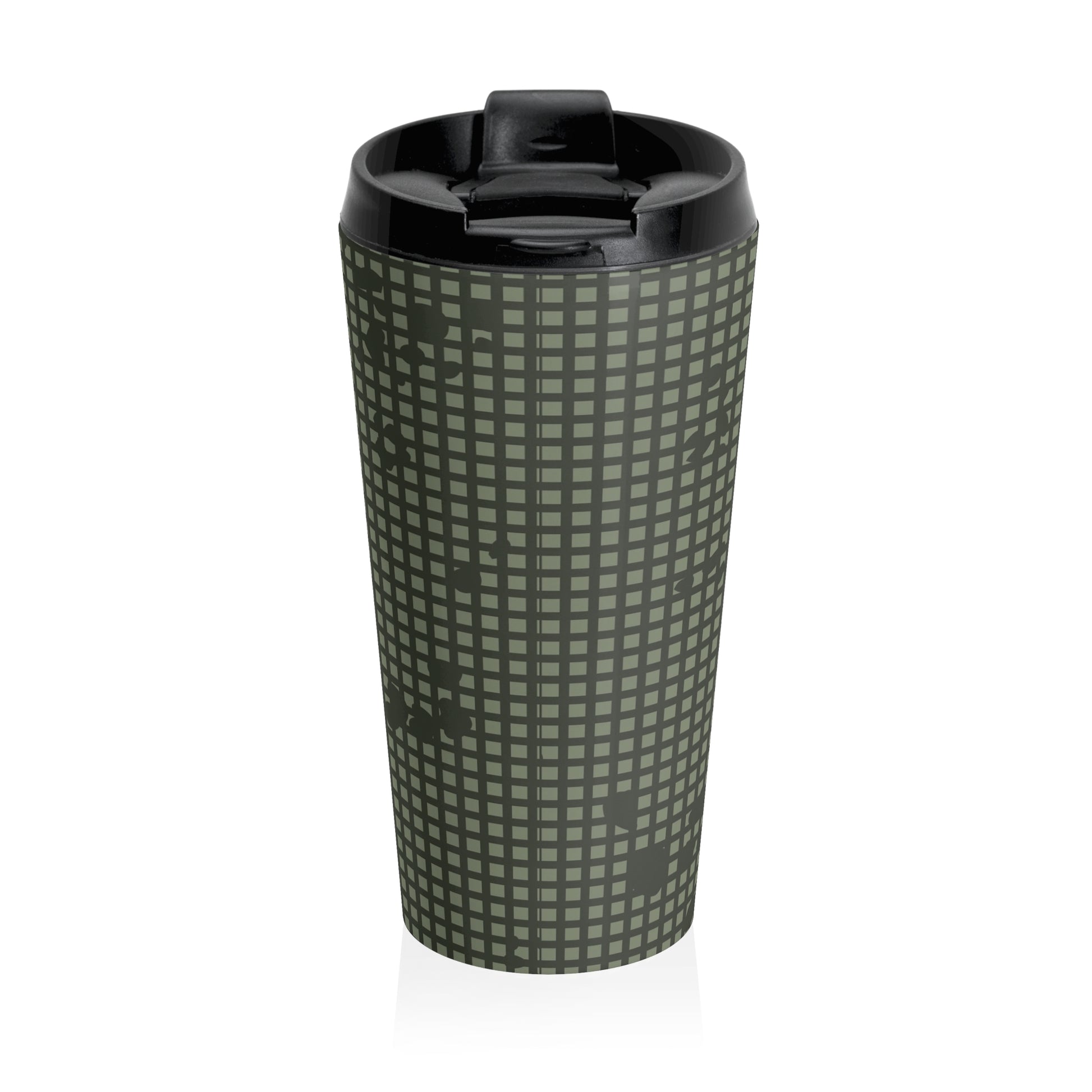 Desert Night Camo Stainless Steel 15oz Travel Mug.