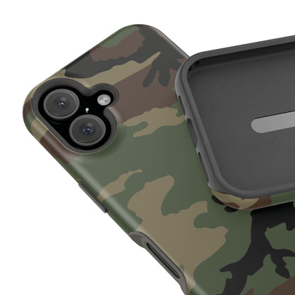 M81 Woodland Camo Magsafe iPhone 16 Field Case _ Concealing Coloration