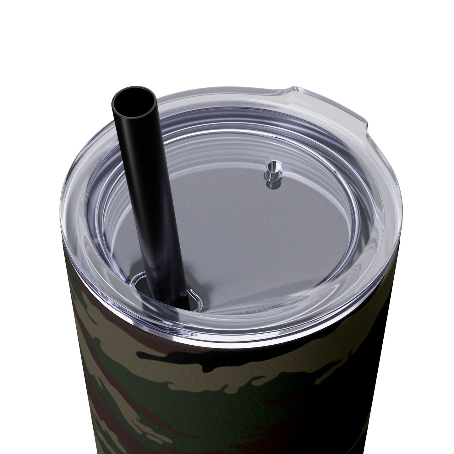 Kamysh Woodland Camo Skinny 20oz Tumbler with Straw