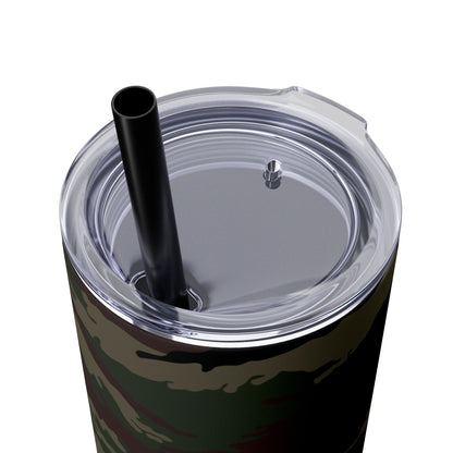 Kamysh Woodland Camo Skinny 20oz Tumbler with Straw