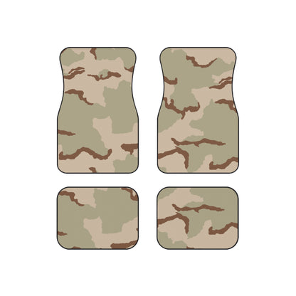 Three-Color Desert Camo All-Weather Car Mats (Set of 4)